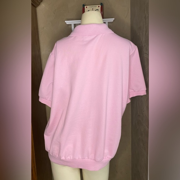 Hoodies Alfred Dunner Pink garden scene Cottagecore Grannycore Sweatshirt WomenL - Picture 3 of 12